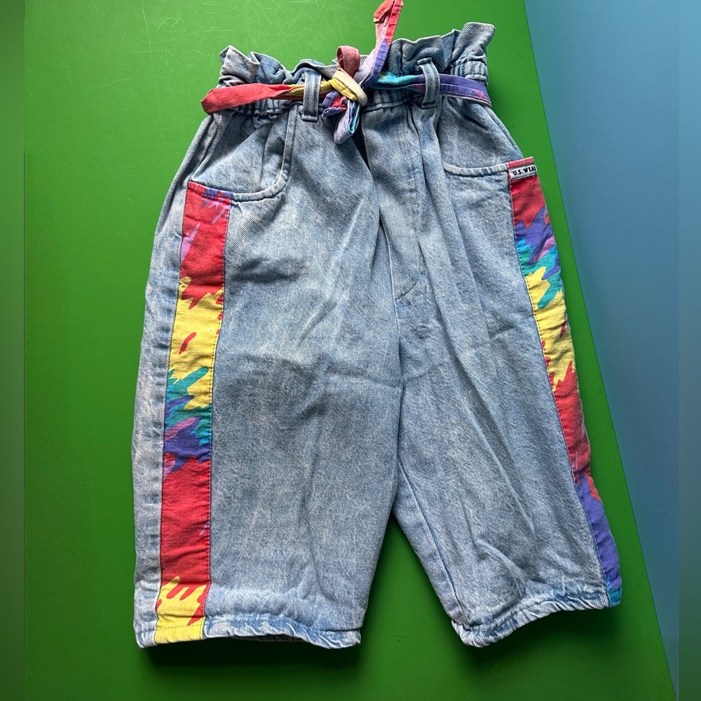 Kids Vintage 80’s U.S. Wear Jeans Acid Wash Size 12